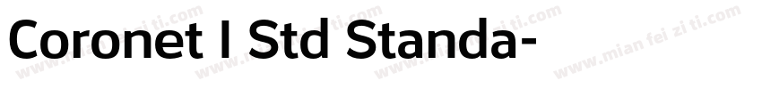Coronet I Std Standa字体转换